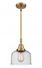 Innovations Lighting 447-1S-BB-G74-LED - Bell - 1 Light - 8 inch - Brushed Brass - Mini Pendant