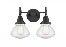 Innovations Lighting 447-2W-BK-G324-LED - Olean - 2 Light - 16 inch - Matte Black - Bath Vanity Light