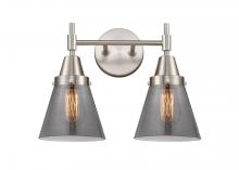 Innovations Lighting 447-2W-SN-G63 - Cone - 2 Light - 15 inch - Satin Nickel - Bath Vanity Light