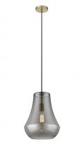 Innovations Lighting 491-1P-BB-G573-12 - Fairfield - 1 Light - 12 inch - Brushed Brass - Cord hung - Mini Pendant