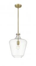 Innovations Lighting 493-1S-BB-G502-12-LED - Norwalk - 1 Light - 12 inch - Brushed Brass - Stem hung - Mini Pendant