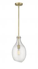 Innovations Lighting 493-1S-BB-G554-9-LED - Norwalk - 1 Light - 9 inch - Brushed Brass - Stem hung - Mini Pendant