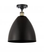 Innovations Lighting 516-1C-BAB-MBD-12-BK-LED - Bristol - 1 Light - 12 inch - Black Antique Brass - Semi-Flush Mount