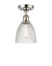 Innovations Lighting 516-1C-PN-G382-LED - Castile - 1 Light - 6 inch - Polished Nickel - Semi-Flush Mount