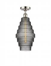 Innovations Lighting 516-1C-PN-G673-8-LED - Cascade - 1 Light - 8 inch - Polished Nickel - Semi-Flush Mount