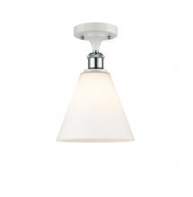 Innovations Lighting 516-1C-WPC-GBC-81-LED - Berkshire - 1 Light - 8 inch - White Polished Chrome - Semi-Flush Mount