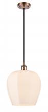 Innovations Lighting 516-1P-AC-G461-12-LED - Norfolk - 1 Light - 12 inch - Antique Copper - Cord hung - Mini Pendant