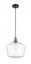 Innovations Lighting 516-1P-BAB-G654-12-LED - Cindyrella - 1 Light - 12 inch - Black Antique Brass - Cord hung - Mini Pendant