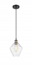 Innovations Lighting 516-1P-BAB-G654-8-LED - Cindyrella - 1 Light - 8 inch - Black Antique Brass - Cord hung - Mini Pendant