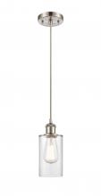 Innovations Lighting 516-1P-SN-G802-LED - Clymer - 1 Light - 4 inch - Brushed Satin Nickel - Cord hung - Mini Pendant