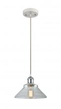 Innovations Lighting 516-1P-WPC-G132-LED - Orwell - 1 Light - 8 inch - White Polished Chrome - Cord hung - Mini Pendant