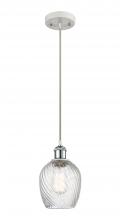 Innovations Lighting 516-1P-WPC-G292-LED - Salina - 1 Light - 6 inch - White Polished Chrome - Cord hung - Mini Pendant