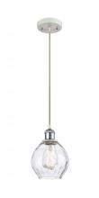 Innovations Lighting 516-1P-WPC-G362-LED - Waverly - 1 Light - 6 inch - White Polished Chrome - Cord hung - Mini Pendant