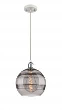 Innovations Lighting 516-1P-WPC-G556-10SM - Rochester - 1 Light - 10 inch - White Polished Chrome - Cord hung - Mini Pendant