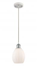 Innovations Lighting 516-1P-WPC-G81 - Eaton - 1 Light - 6 inch - White Polished Chrome - Cord hung - Mini Pendant