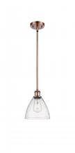 Innovations Lighting 516-1S-AC-GBD-754-LED - Bristol - 1 Light - 8 inch - Antique Copper - Mini Pendant