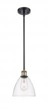 Innovations Lighting 516-1S-BAB-GBD-752-LED - Bristol - 1 Light - 8 inch - Black Antique Brass - Mini Pendant