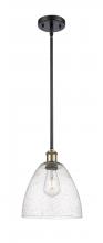 Innovations Lighting 516-1S-BAB-GBD-94-LED - Bristol - 1 Light - 9 inch - Black Antique Brass - Mini Pendant