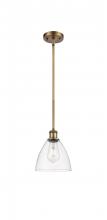 Innovations Lighting 516-1S-BB-GBD-752-LED - Bristol - 1 Light - 8 inch - Brushed Brass - Mini Pendant