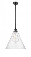 Innovations Lighting 516-1S-BK-GBC-164-LED - Berkshire - 1 Light - 16 inch - Matte Black - Pendant