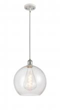 Innovations Lighting 516-1S-WPC-G124-12-LED - Athens - 1 Light - 12 inch - White Polished Chrome - Mini Pendant