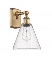 Innovations Lighting 516-1W-BB-GBC-84-LED - Berkshire - 1 Light - 8 inch - Brushed Brass - Sconce