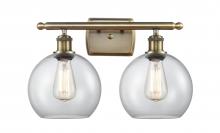 Innovations Lighting 516-2W-AB-G122-LED - Athens - 2 Light - 18 inch - Antique Brass - Bath Vanity Light