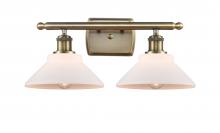 Innovations Lighting 516-2W-AB-G131-LED - Orwell - 2 Light - 18 inch - Antique Brass - Bath Vanity Light