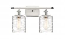 Innovations Lighting 516-2W-WPC-G1113-LED - Cobbleskill - 2 Light - 15 inch - White Polished Chrome - Bath Vanity Light