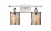 Innovations Lighting 516-2W-WPC-G116 - Cobbleskill - 2 Light - 15 inch - White Polished Chrome - Bath Vanity Light