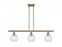 Innovations Lighting 516-3I-AB-G1213-6-LED - Athens Deco Swirl - 3 Light - 36 inch - Antique Brass - Cord hung - Island Light