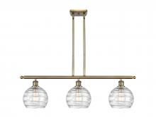 Innovations Lighting 516-3I-AB-G1213-8 - Athens Deco Swirl - 3 Light - 36 inch - Antique Brass - Cord hung - Island Light