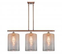 Innovations Lighting 516-3I-AC-G116-L - Cobbleskill - 3 Light - 36 inch - Antique Copper - Cord hung - Island Light