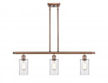 Innovations Lighting 516-3I-AC-G802-LED - Clymer - 3 Light - 36 inch - Antique Copper - Cord hung - Island Light