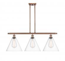 Innovations Lighting 516-3I-AC-GBC-122-LED - Berkshire - 3 Light - 39 inch - Antique Copper - Cord hung - Island Light