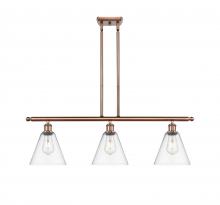 Innovations Lighting 516-3I-AC-GBC-82-LED - Berkshire - 3 Light - 36 inch - Antique Copper - Cord hung - Island Light