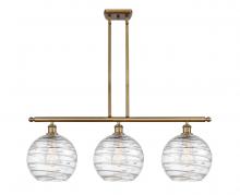 Innovations Lighting 516-3I-BB-G1213-10-LED - Athens Deco Swirl - 3 Light - 37 inch - Brushed Brass - Cord hung - Island Light