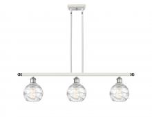 Innovations Lighting 516-3I-WPC-G1213-6 - Athens Deco Swirl - 3 Light - 36 inch - White Polished Chrome - Cord hung - Island Light