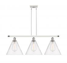 Innovations Lighting 516-3I-WPC-GBC-122 - Berkshire - 3 Light - 39 inch - White Polished Chrome - Cord hung - Island Light