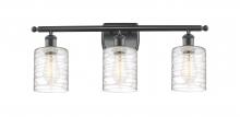 Innovations Lighting 516-3W-BK-G1113-LED - Cobbleskill - 3 Light - 25 inch - Matte Black - Bath Vanity Light