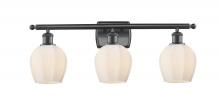 Innovations Lighting 516-3W-BK-G461-6-LED - Norfolk - 3 Light - 26 inch - Matte Black - Bath Vanity Light