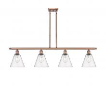 Innovations Lighting 516-4I-AC-GBC-84-LED - Berkshire - 4 Light - 48 inch - Antique Copper - Cord hung - Island Light