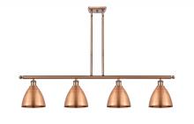 Innovations Lighting 516-4I-AC-MBD-75-AC - Bristol - 4 Light - 48 inch - Antique Copper - Cord hung - Island Light