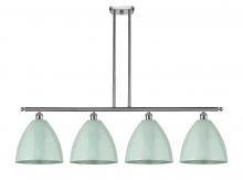 Innovations Lighting 516-4I-SN-MBD-12-SF-LED - Plymouth - 4 Light - 50 inch - Brushed Satin Nickel - Cord hung - Island Light