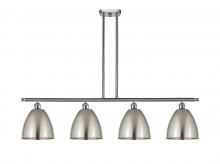 Innovations Lighting 516-4I-SN-MBD-9-SN-LED - Bristol - 4 Light - 48 inch - Brushed Satin Nickel - Cord hung - Island Light