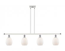 Innovations Lighting 516-4I-WPC-G81 - Eaton - 4 Light - 48 inch - White Polished Chrome - Cord hung - Island Light