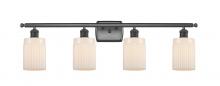 Innovations Lighting 516-4W-BK-G341 - Hadley - 4 Light - 35 inch - Matte Black - Bath Vanity Light