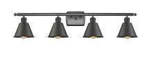 Innovations Lighting 516-4W-BK-M8 - Smithfield - 4 Light - 37 inch - Matte Black - Bath Vanity Light