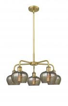 Innovations Lighting 516-5CR-BB-G96 - Fenton - 5 Light - 25 inch - Brushed Brass - Chandelier