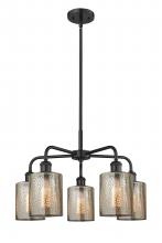 Innovations Lighting 516-5CR-BK-G116 - Cobbleskill - 5 Light - 23 inch - Matte Black - Chandelier